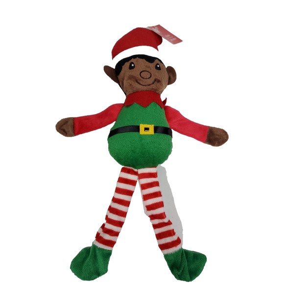 Christmas House 2019 Stuffed Plush African American Elf Boy Stuffed 14 Inch New - Picture 1 of 12